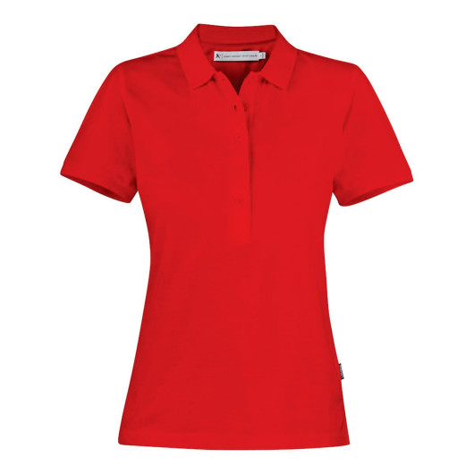 Neptune Womens Cotton Polos Red